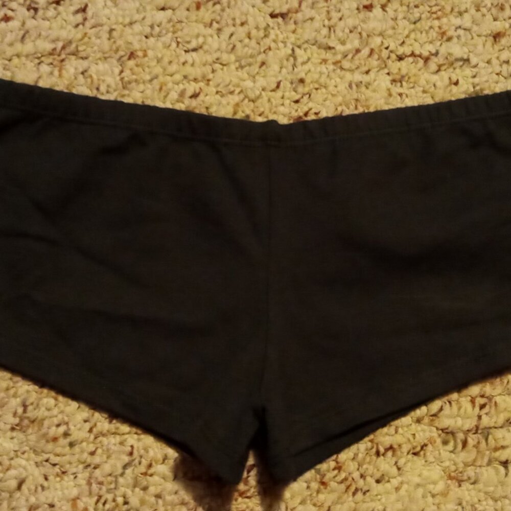 🔥SALE!!! 💋Vintage PLAYBOY Intimates Black CAMI & BOYSHORT w/RHINESTONE 🐇logo - Picture 6 of 10